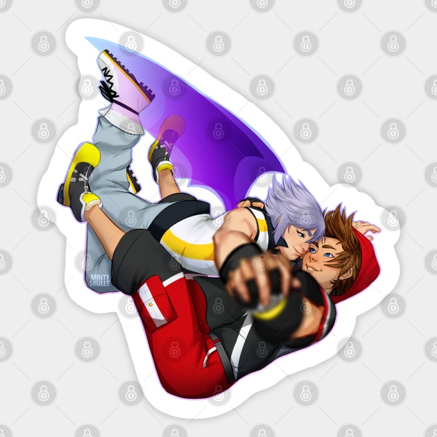 DDD SoRiku - No Background Sticker by VenaCoeurva